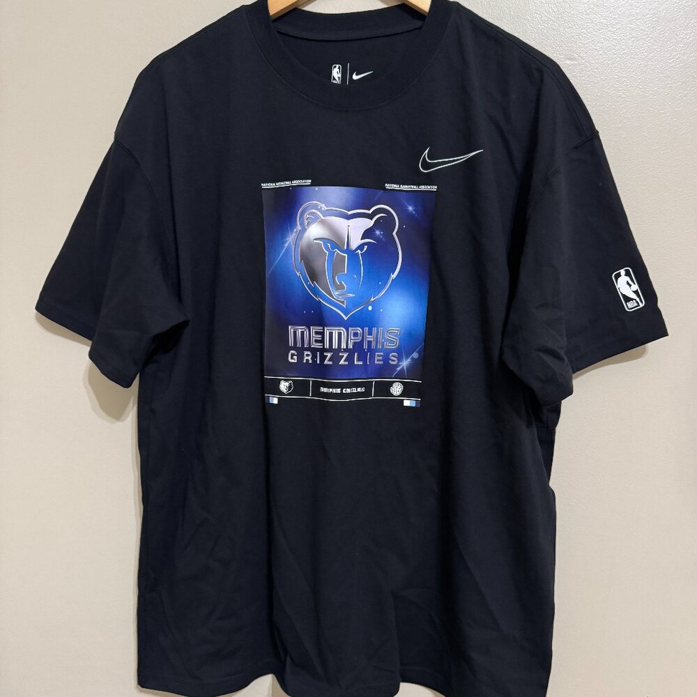 Nike Memphis Grizzlies NBA Essential Max 90 Shirt Mens L Black FD1906-010 NEW